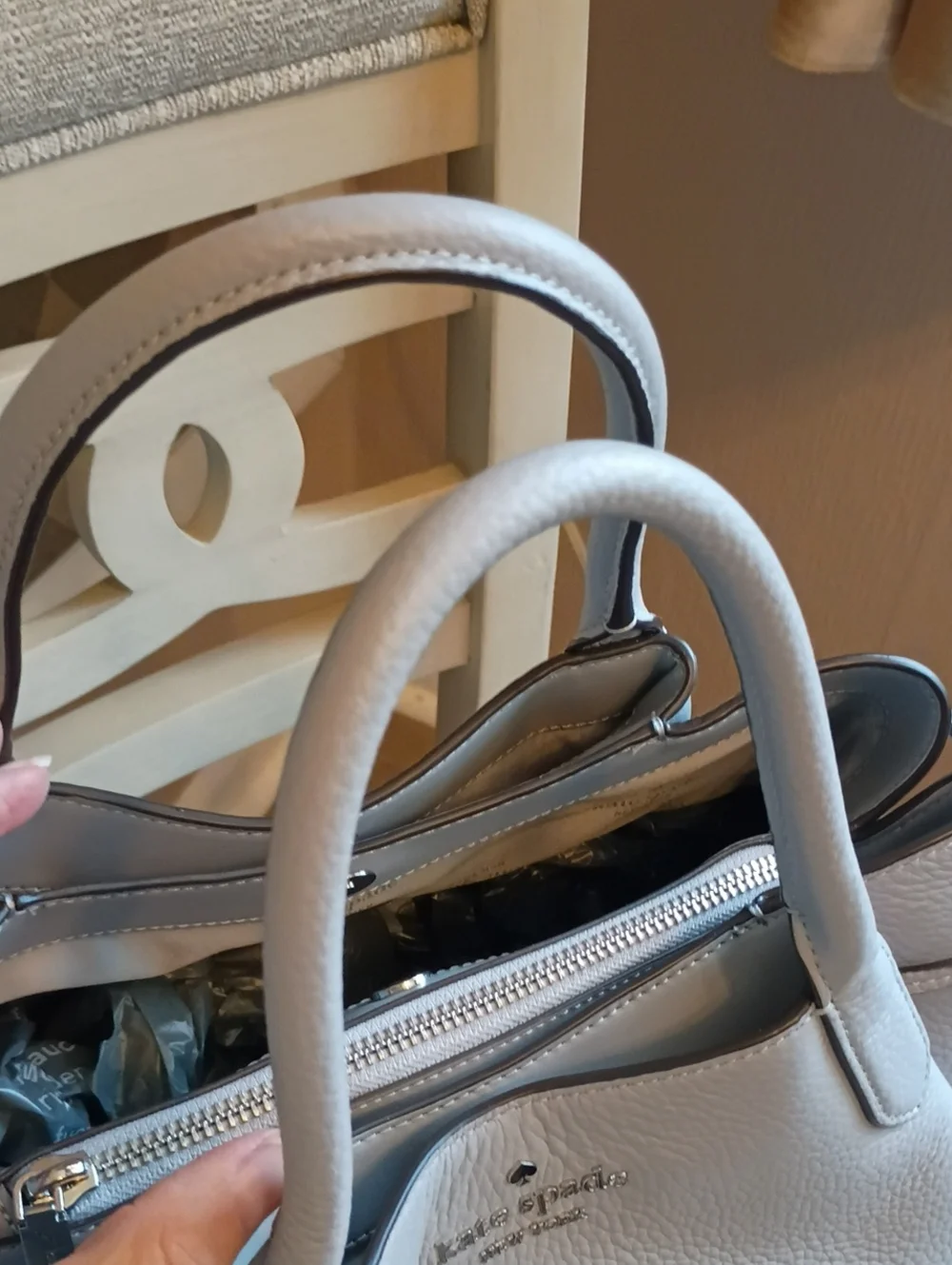 kate spade Pebbled Leather Dumpling Satchel large